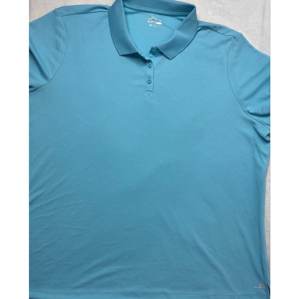 BCG Men’s 2XL Blue Plus Athletic Polo Shirt NWOTs